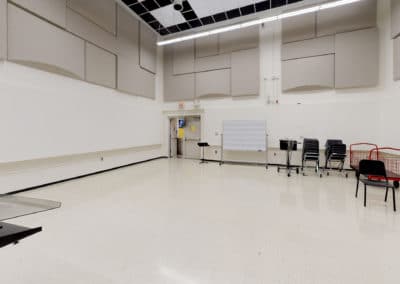 Rehearsal space inside Price Music Center