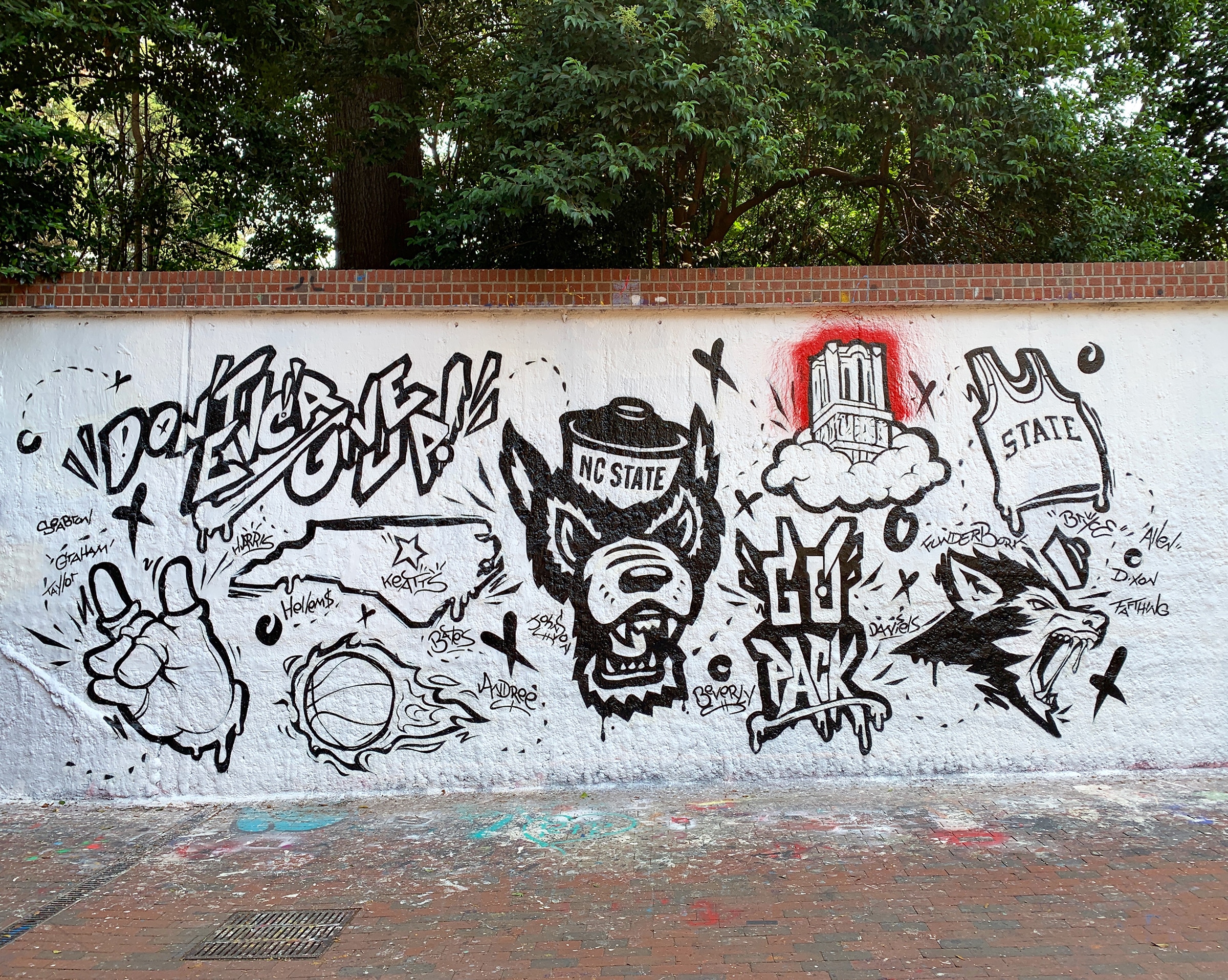 The outside of the free expression tunnel.