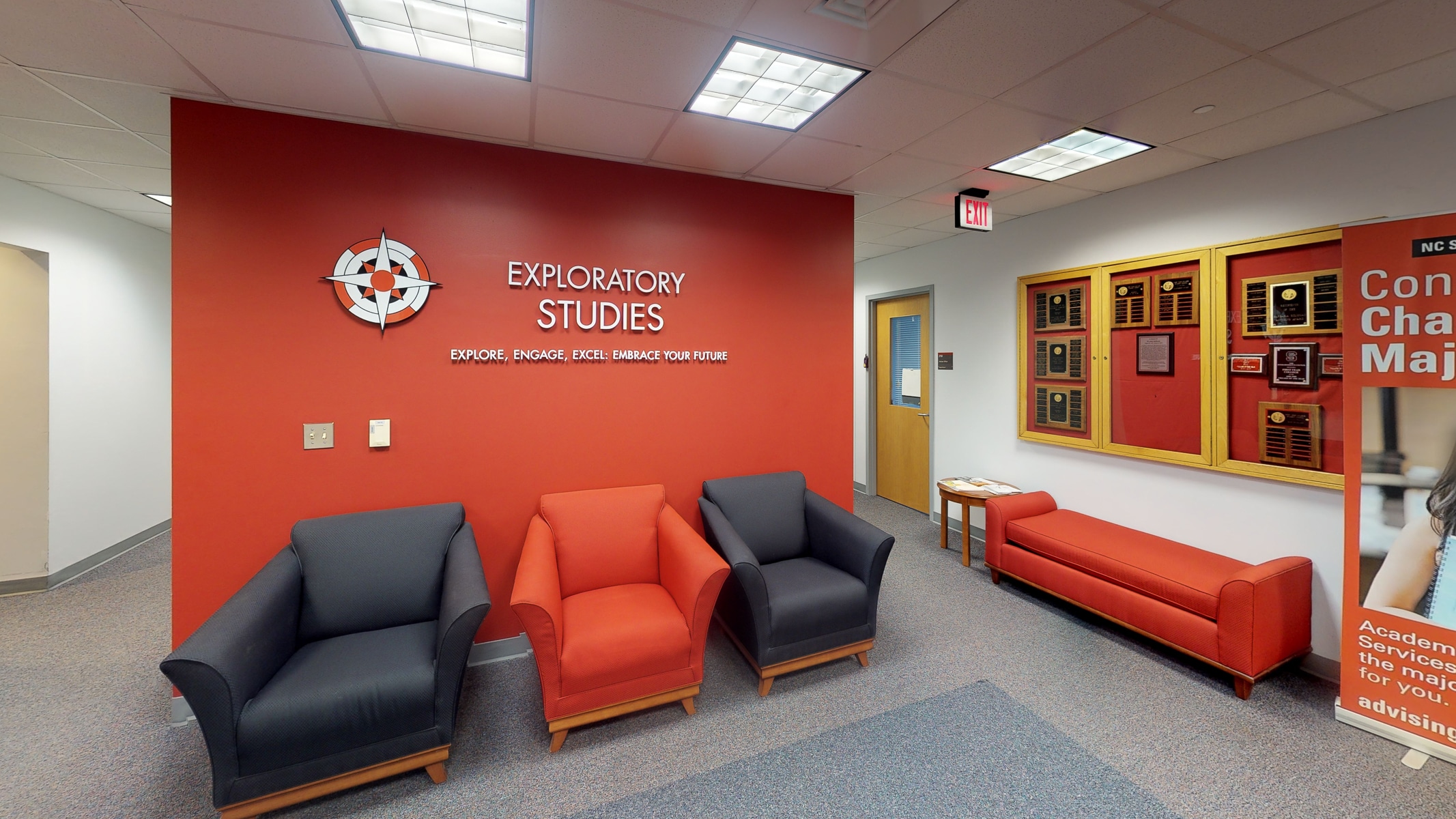 The Exploratory Studies program office is within Holmes Hall.